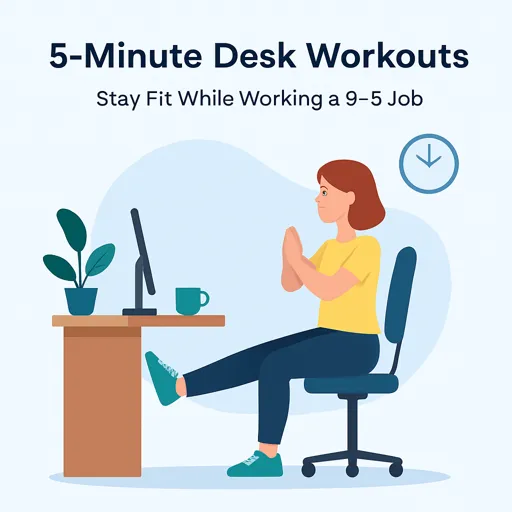5-Minute Desk Workouts: Stay Fit While Working a 9–5 Job