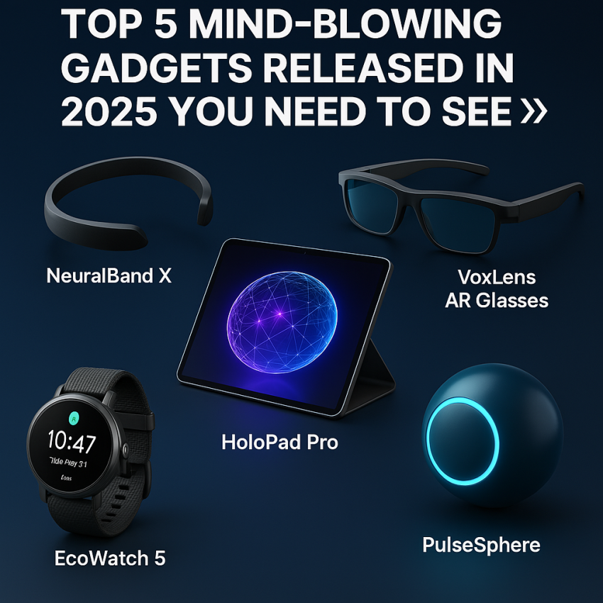 Tech Gadgets 2025: Top 5 Mind-Blowing Gadgets Released in 2025 You Need to See!