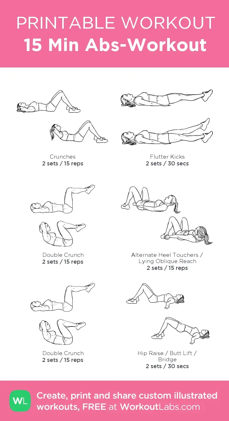 15-Minute Ab Workout for Stronger, Better Looking Abs
