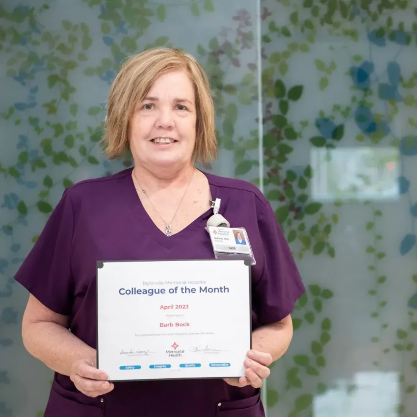 Memorial Health Colleague of the Month: Bambi Downing Shines