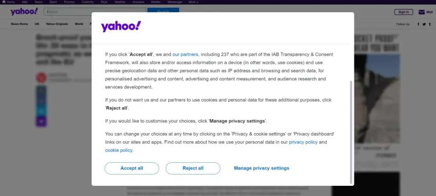 Yahoo Cookie Policy: Understanding Your Data Rights