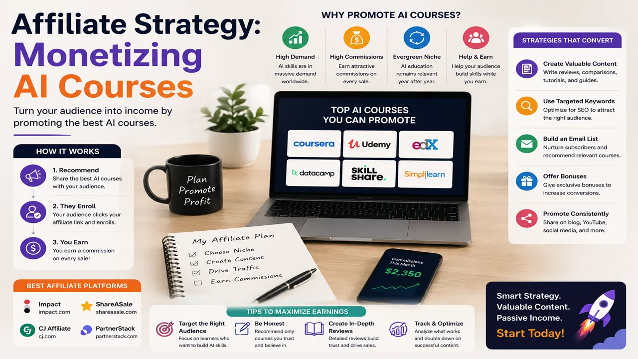Affiliate Strategy Monetizing AI Courses