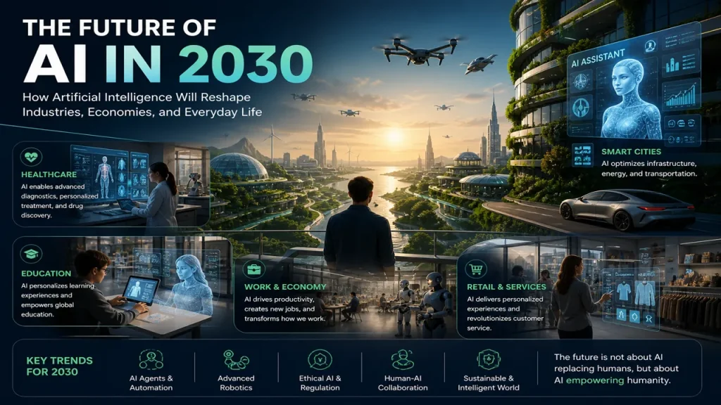 The Future of AI in 2030 How Artificial Intelligence Will Reshape Industries, Economies, and Everyday Life